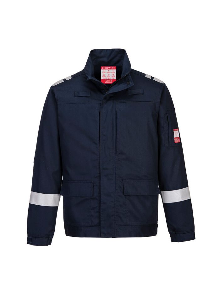 Bizflame Work Lightweight Stretch Panelled Jacket, L, R, Navy