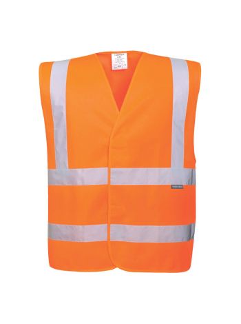 Eco Hi-Vis Vest (10 Pack), 4X/5X, R, Orange