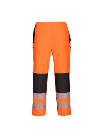 PW3 Hi-Vis Women's Rain Trousers, L, R, Orange/Black