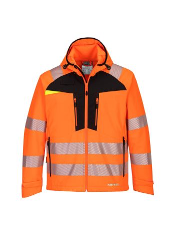 DX4 Hi-Vis Softshell (3L), 4XL, R, Orange/Black