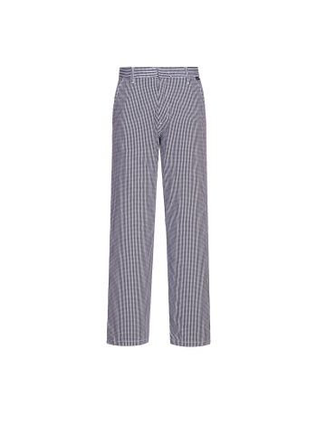 Barnet Chefs Trousers, L, R, Blue Check